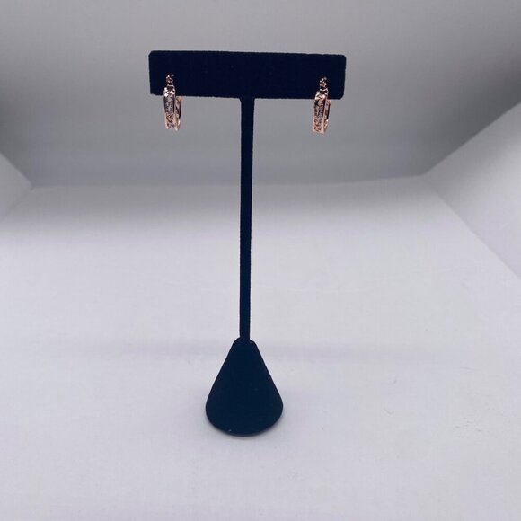 Women's Hoop Earrings Gold Platinum Filled Rose Gold & Sliver‎ Tone - Picture 2 of 13